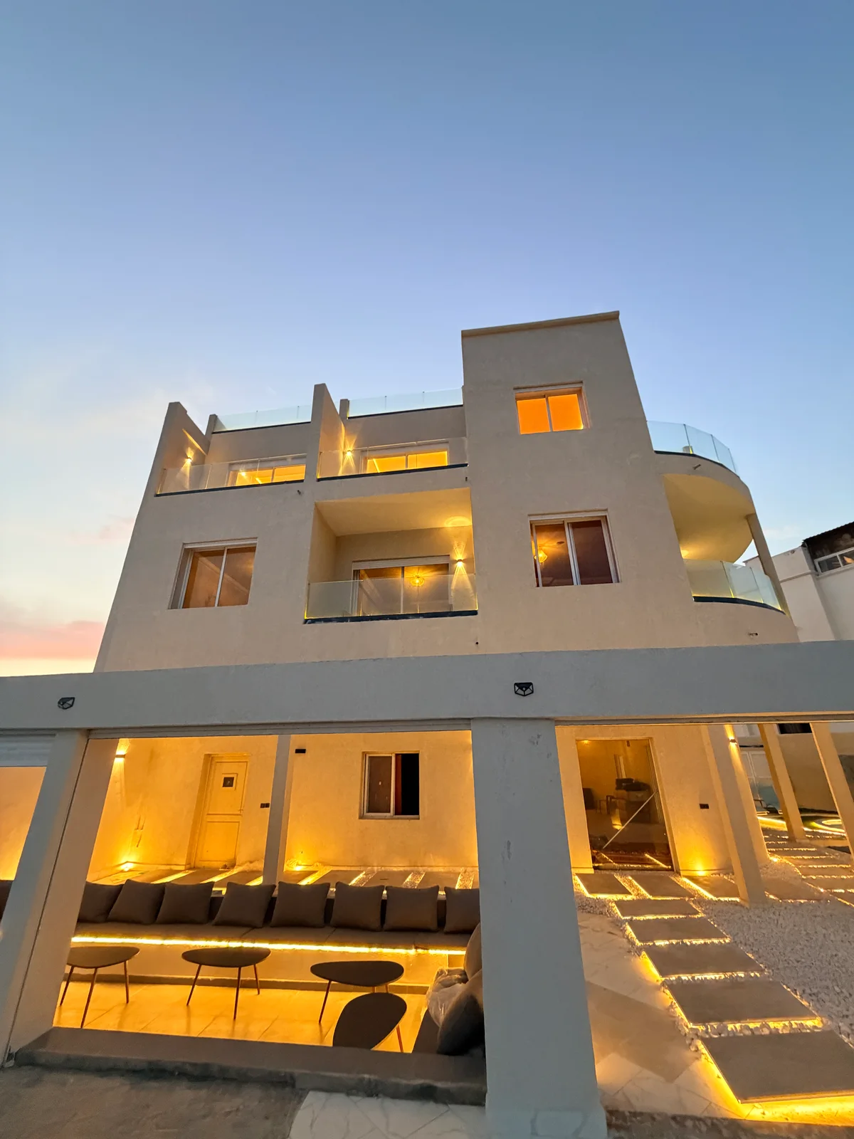 The lodge · terrace lights